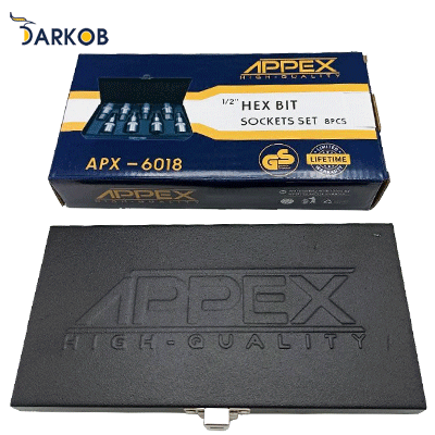 تصویر سوم آلن بکسی درایو 1.2 اینچ 6 گوش 8 پارچه اپکس مدل APX-6018